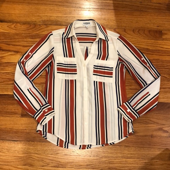 Express Portofino Shirt Slim Fit - Picture 1 of 6